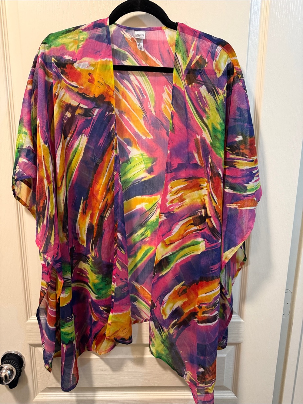Chico’s Versatile Multicolor Sheer Kimono Top
